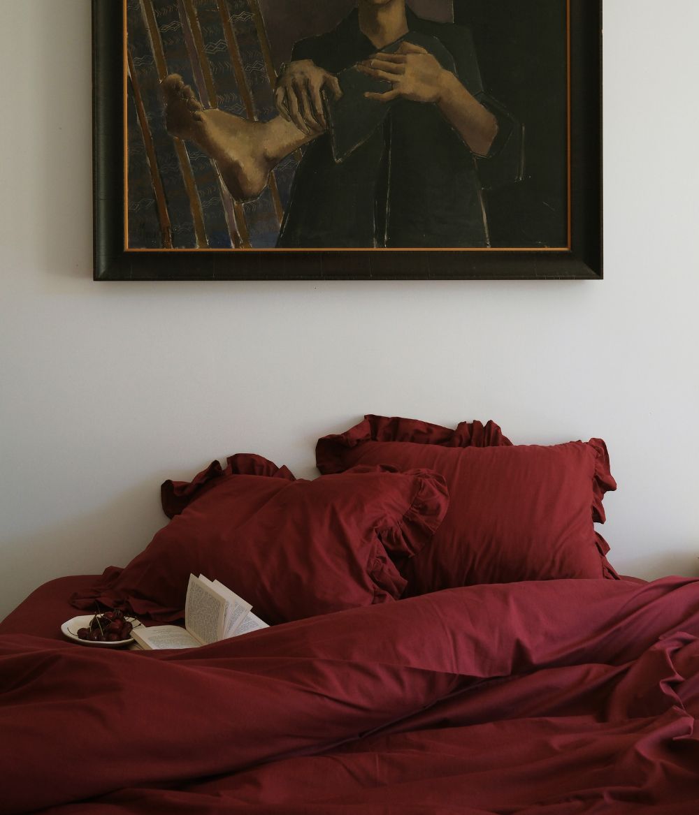 Flat sheet 260x260 cm Cherry (Pre-order)