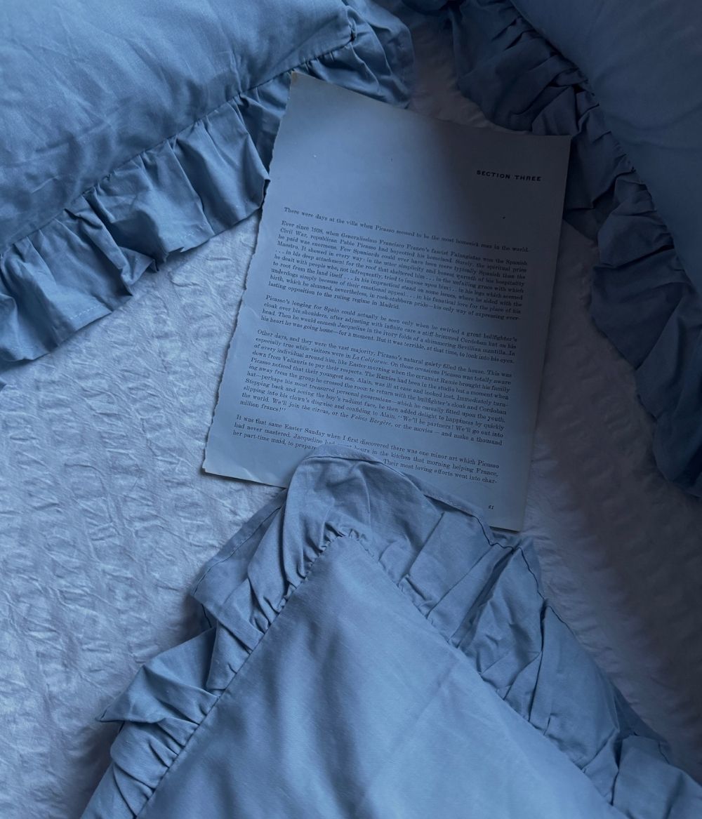 Frill pillow case Lake