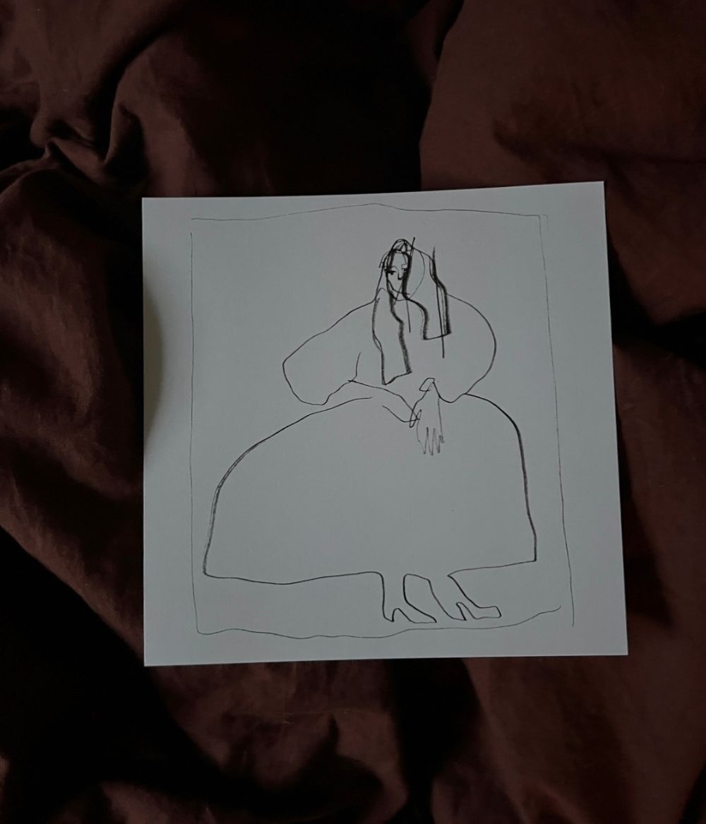 Christmas card Manches bouffantes by Julia GR