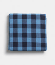 Bedspread checked blue