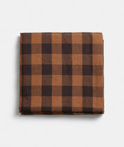 Bedspread checked brown