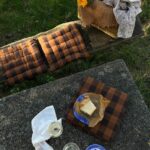 Sitzkissen braun kariert – Bild 2