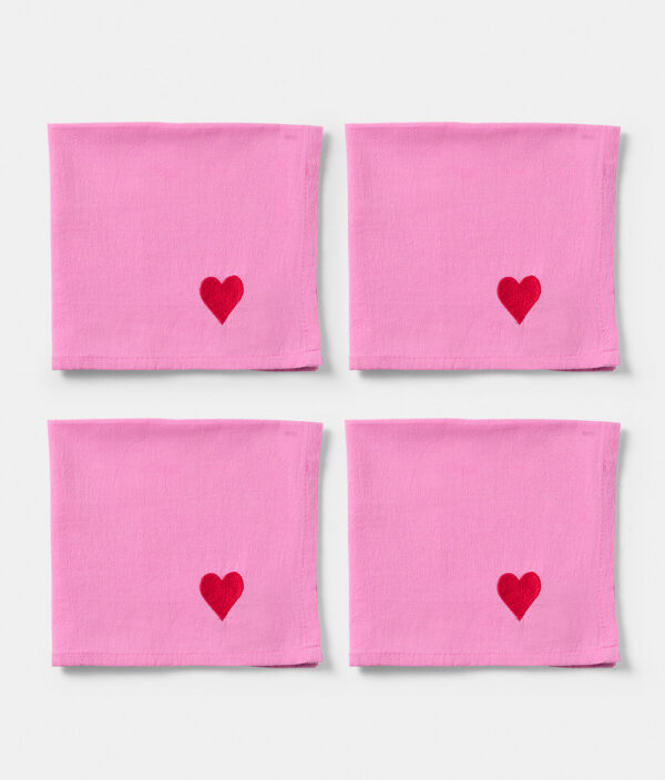 Servietten 4 St. Pink Bow (Vorbestellung)
