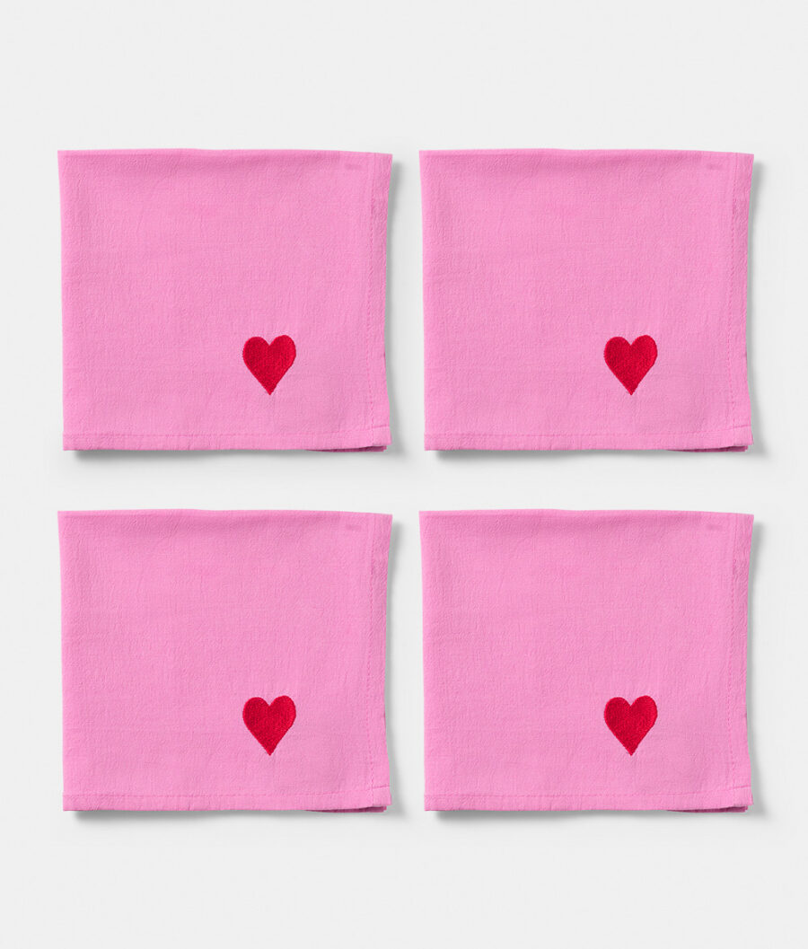 Servietten 4 St. Pink Bow (Vorbestellung)
