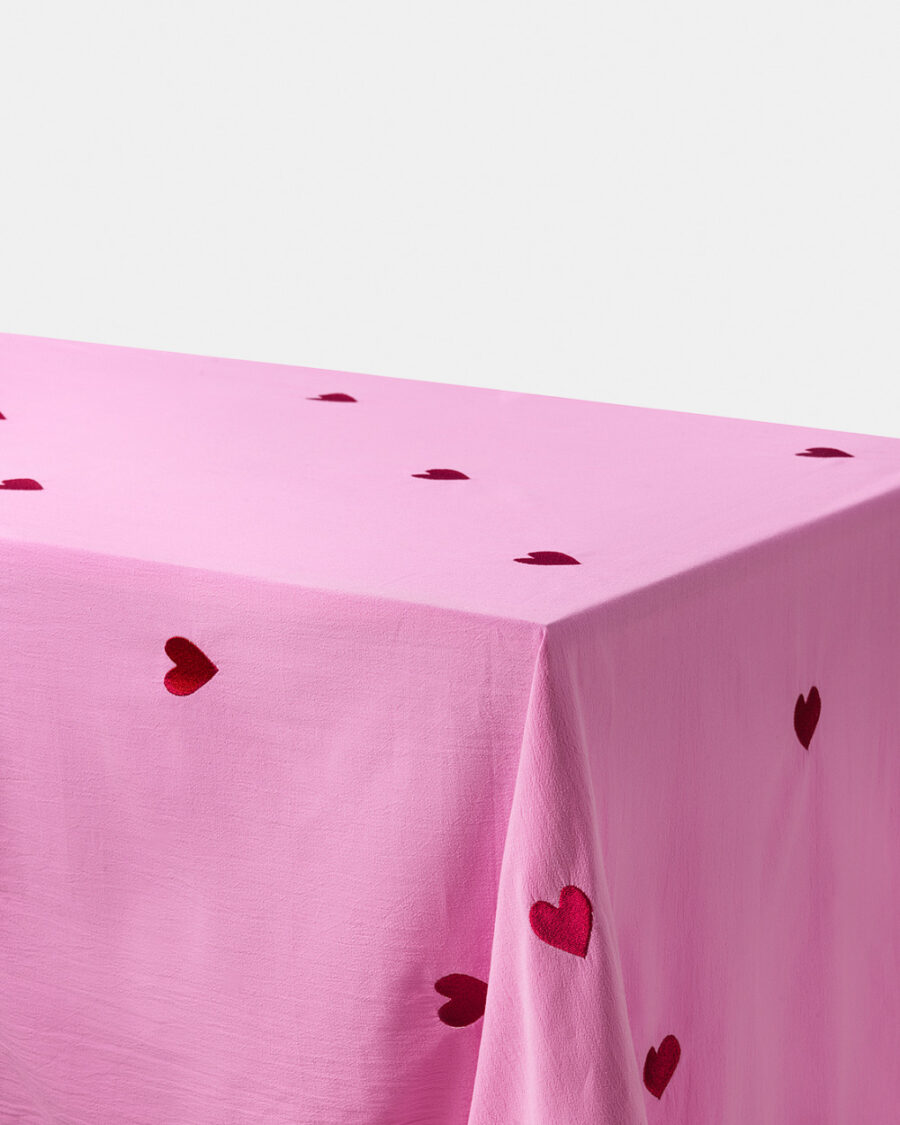 Tischdecke Pink Hearts (Vorbestellung)