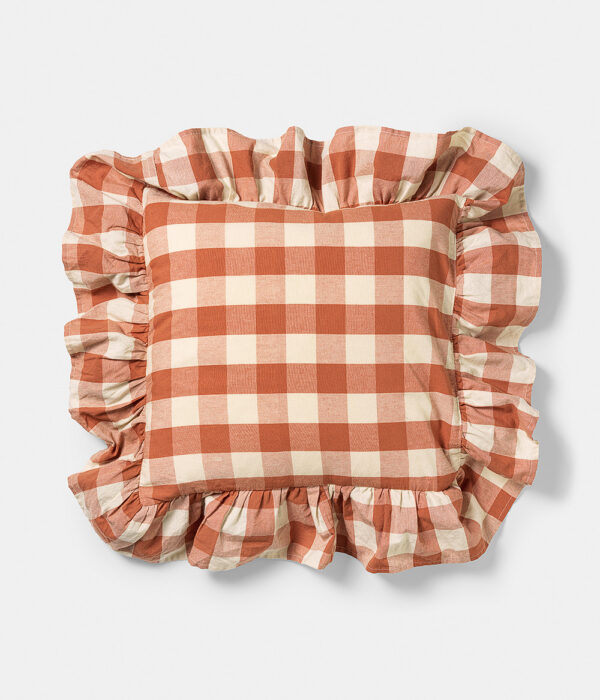 Zierkissenbezug mit Rüschenrand Bertel